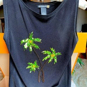 Women’s Hand Sewn Beaded Black Shell